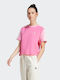 Adidas Essentials 3-stripes Damen Sportlich T-shirt Pink