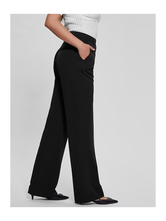 Guess Women's High-waisted Fabric Trousers Regu...