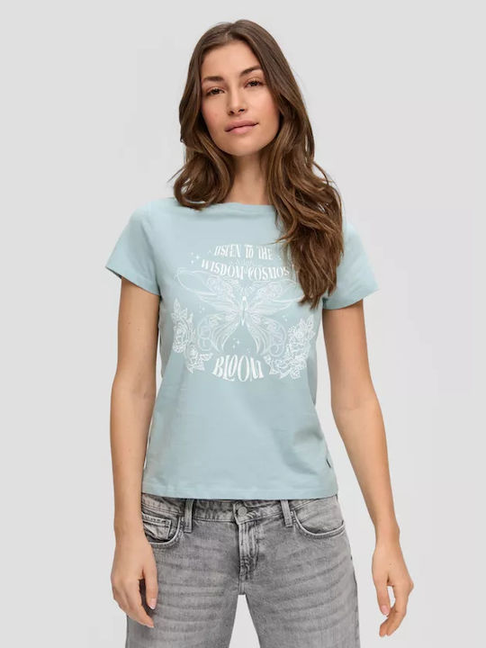 S.Oliver Γυναικείο T-shirt Γαλάζιο