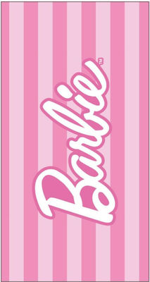 Barbie Παιδική Πετσέτα Θαλάσσης Ροζ Barbie 140x70εκ.