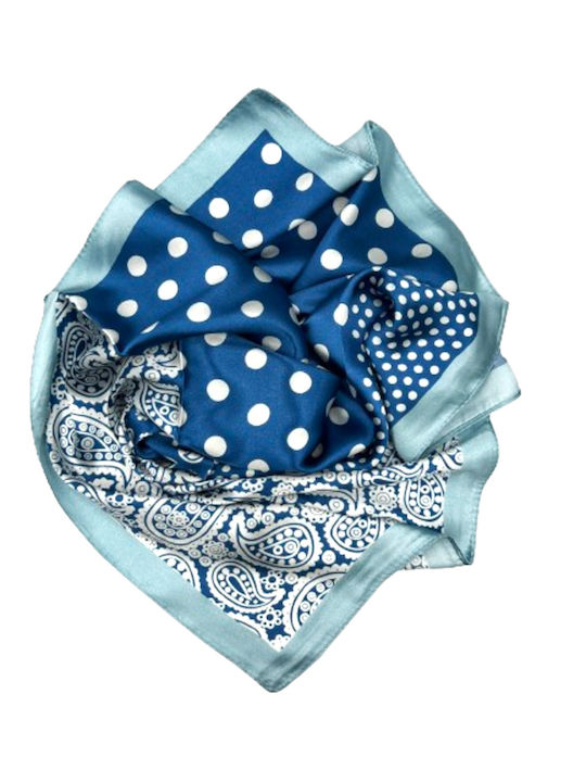 Women's Scarf Square 60 X 60 Hm Blue Mb-neckerchief6-blue