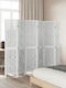 vidaXL Dekorativer Raumteiler Hölzernes mit 6 Paneelen 210x180cm