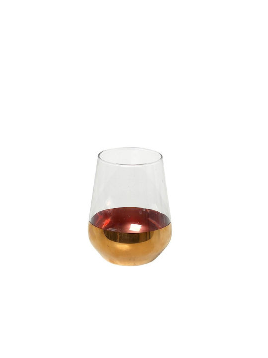 Espiel Allegra Gläser-Set Whiskey aus Glas in Gold Farbe 425ml 48Stück
