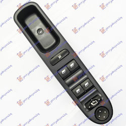 Front Mirror Window Switch Front Quadruple 9pin Peugeot 307 05-07 6554.kt Left 1 pc