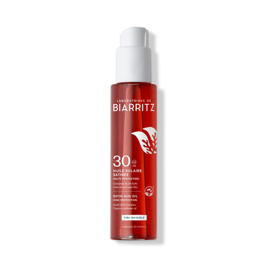Laboratories de Biarritz Satin Sun Mineral Αδιάβροχο Αντηλιακό Λάδι Προσώπου & Σώματος SPF30 σε Spray 125ml
