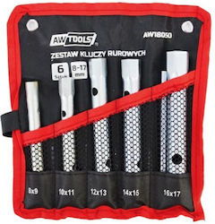 AW Tools Σετ Σωληνωτά Κλειδιά 6τμχ