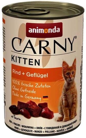 Animonda Carny Мокра Храна за Малки Котки в Може да с Телешко и Птици 400гр