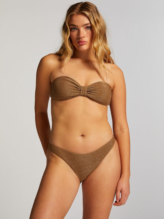 Hunkemöller Strapless Bikini Top Gold