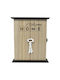 Ankor Wall Key Holder Wooden with Lock 20x6x24cm