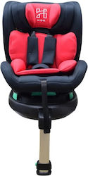 ForAll Safety 360° Scaun Auto i-Size cu Isofix Black-Red 0-36 kg