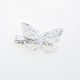 Hair Clip with Butterfly Silver