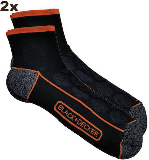 Black & Decker Κοντές Κυνηγετικές Κάλτσες Βαμβακερές σε Μαύρο χρώμα