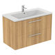 Ideal Standard Πάγκος με Νιπτήρα Natural Oak