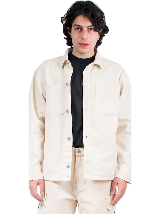 Winston Shirt Jacket Long-sleeved Cotton Shirt Beige