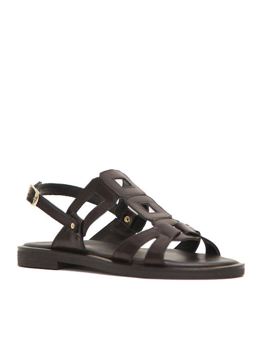 Sandale Casual Damă Din Piele Negre