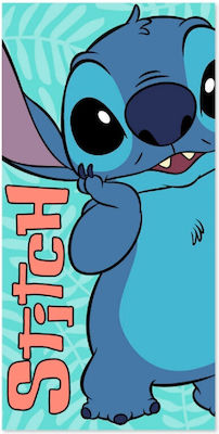 Disney Stitch Детски плажен кърпа Син 140x70см.