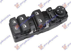 Mirror Window Switch Reclining Front Curtain Quadruple 6pin Bmw Series 7 F01/02 12-15 61319241915 Left 1 pc