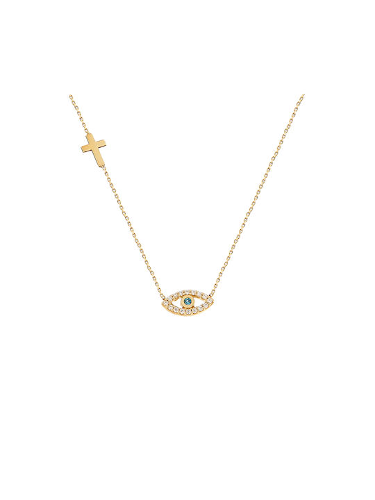 Necklace Eye from Gold 14K