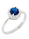 Prince Silvero Ring with Zircon made of Silver
