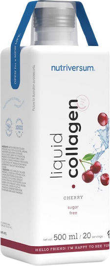 Nutriversum Collagen Liquid Sugar Free 10000mg 500ml Κεράσι