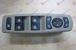 Mirror Window Switch Quadruple 2 Leaf/13 & 6 Pin Me Frame Beige Small Folding Renault Scenic Grand Scenic 12-16 254000015r Left 1 pc