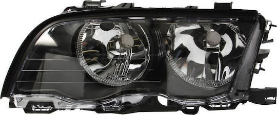 Front Light Black Marelli Bmw Series 3 E46 Sedan 99-02 63126902745 Left 1 pc
