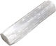 Ancient Wisdom Rod from Natural White Selenite Stone 10cm in White Color