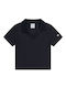 Champion Women's Polo Blouse Short Sleeve Black