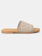 X Si Bolleti Sandals Soft Insole & Straw Band Women's 1142 Straw Taupe Synthetic Leather