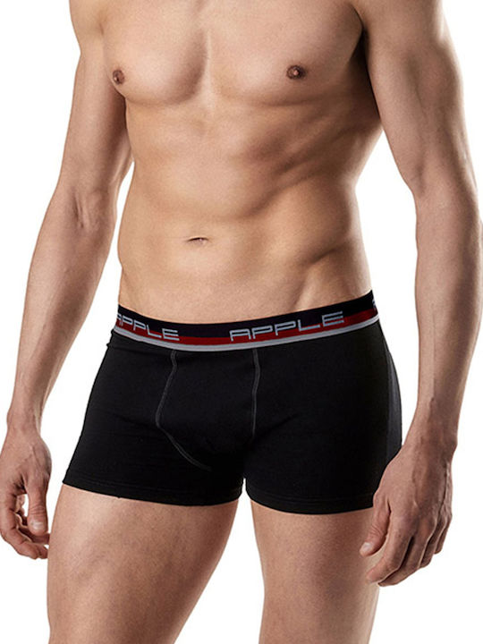 Apple Boxer 0110951 Herren Boxershorts Black 1P...