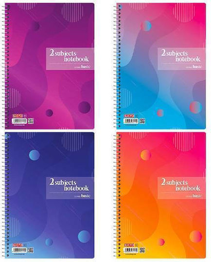 +Efo Spiral Notebook Ruled B5 70 Sheets 2 Subjects 1pcs