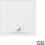 GSI Porcelain Shower White 90x90cm