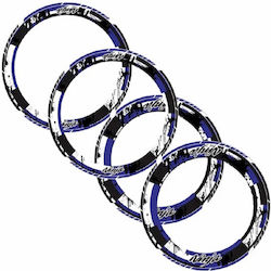 Self-adhesive Kawasaki Ninja wheel rims Blue