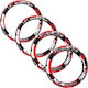 Self-adhesive wheel rims Kawasaki Z750 Red