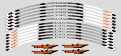 Самозалепващ се колан Ktm Duke Grey White Orange Black