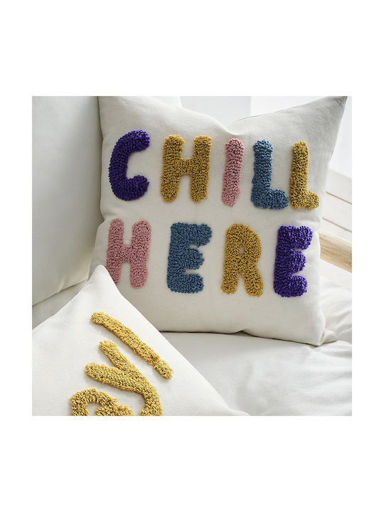Gofis Home Διακοσμητική Μαξιλαροθήκη Chill Fleece 241 43x43εκ.