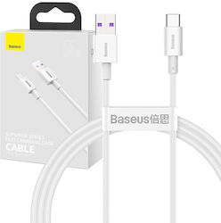 Baseus Superior Series USB 2.0 Cable USB-C male - USB-A / USB-C 66W Λευκό 1m (026224)