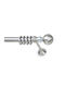 Anartisi Metallic Curtain Pole Venere Double with Rail Φ35mm 160cm Nickel Satin