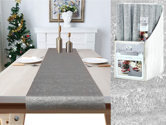 Weihnachts-Läufer Silber 40 X 180cm 02645264 Inklusive 2 Stück