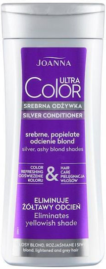 Joanna Ultra Color Silver Hair Conditioner Silver Ash Blonde Shades 200g