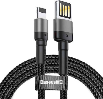 Baseus Cafule USB-A la Cablu Lightning Gri 2m (CALKLF-HG1)
