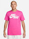 Nike Just Do It Men's Athletic T-shirt Short Sleeve fuchsia