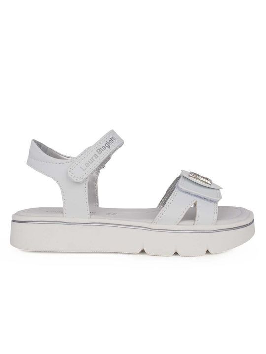 Laura Biagiotti Kinder Sandalen Anatomisch Weiß