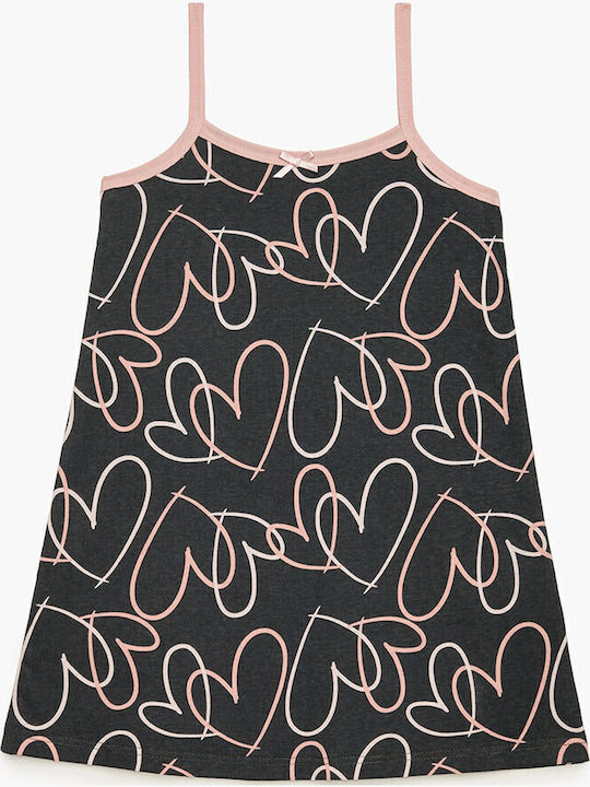 Minerva Kids' Nightgown Summer Gray PRINTS