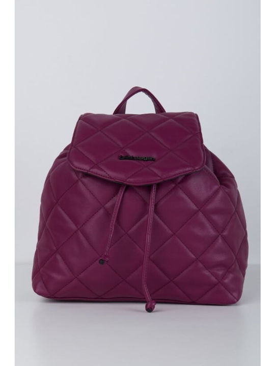 Leder Damentasche Rucksack Burgundisch
