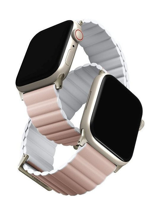 Uniq Strap Leather Pink (Apple Watch 49/45/44/42mm)