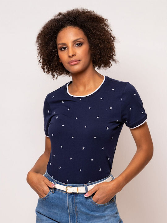 Heavy Tools Damen Bluse Navy