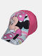 Alouette Kids' Hat Jockey Fabric Disney Minnie Mouse Fuchsia
