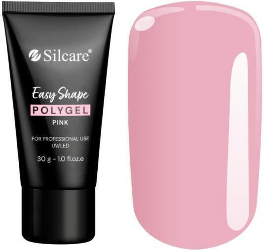 Silcare Easy Shape Polygel Gel acrilic pentru unghii roz 30g