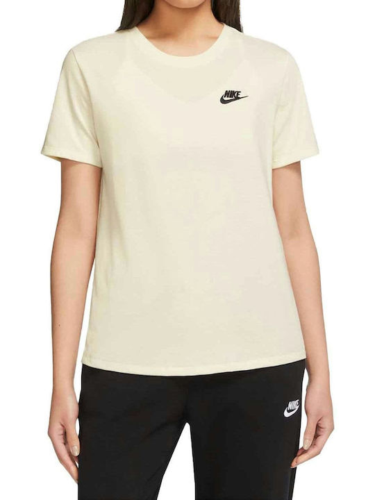 Nike Club Damen Sport T-Shirt Weiß